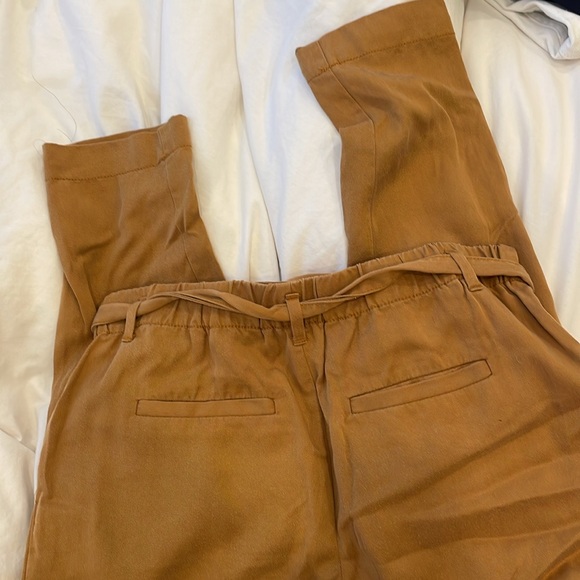 Anthropologie mustard paper bag pants size XS - Picture 3 of 4